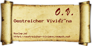Oestreicher Viviána névjegykártya